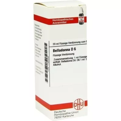 BELLADONNA D6 Fortynning, 20 ml BELLADONNA D6 Fortynning, 20 ml
