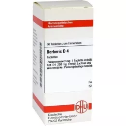BERBERIS D 4 tabletter, 80 stk