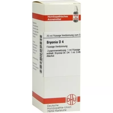 BRYONIA D4 fortynning, 20 ml BRYONIA D4 fortynning, 20 ml