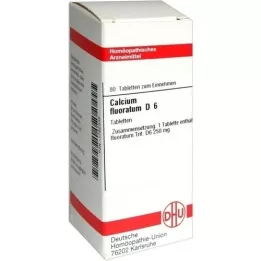 CALCIUM FLUORATUM D 6 tabletter, 80 stk