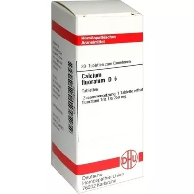 CALCIUM FLUORATUM D 6 tabletter, 80 stk CALCIUM FLUORATUM D 6 tabletter, 80 stk
