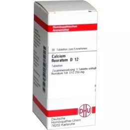 CALCIUM FLUORATUM D 12 tabletter, 80 stk