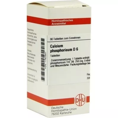 CALCIUM PHOSPHORICUM D 6 tabletter, 80 stk CALCIUM PHOSPHORICUM D 6 tabletter, 80 stk
