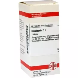 CANTHARIS D 6 tabletter, 80 stk