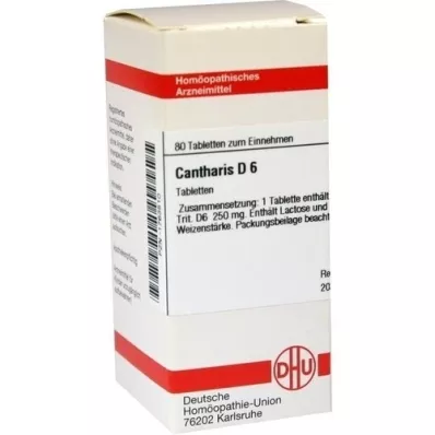 CANTHARIS D 6 tabletter, 80 stk CANTHARIS D 6 tabletter, 80 stk