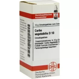 CARBO VEGETABILIS D 10 kuler, 10 g
