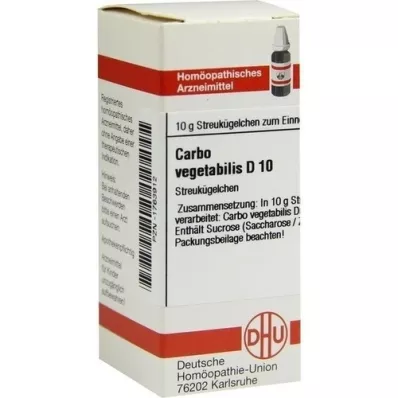CARBO VEGETABILIS D 10 kuler, 10 g