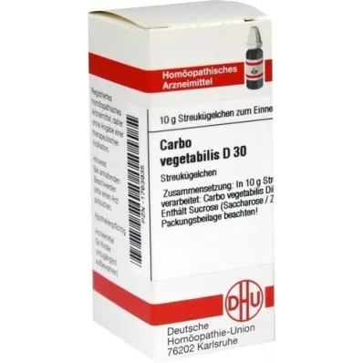 CARBO VEGETABILIS D 30 kuler, 10 g
