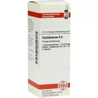 CHELIDONIUM D6 Fortynning, 20 ml CHELIDONIUM D6 Fortynning, 20 ml