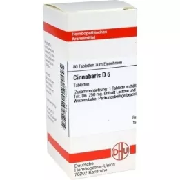 CINNABARIS D 6 tabletter, 80 stk