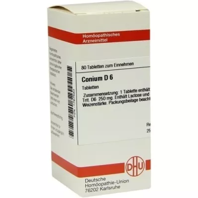 CONIUM D 6 tabletter, 80 stk CONIUM D 6 tabletter, 80 stk