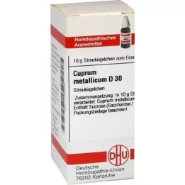 CUPRUM METALLICUM D 30 kuler, 10 g