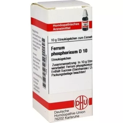 FERRUM PHOSPHORICUM D 10 kuler, 10 g