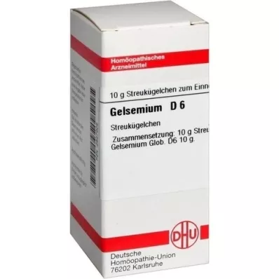 GELSEMIUM D 6 kuler, 10 g GELSEMIUM D 6 kuler, 10 g
