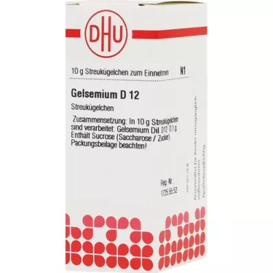 GELSEMIUM D 12 kuler, 10 g