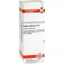 HEPAR SULFURIS D 12 Fortynning, 20 ml