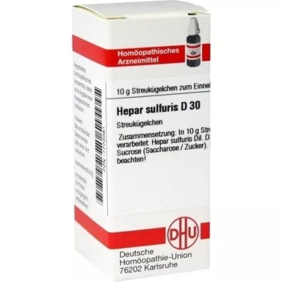 HEPAR SULFURIS D 30 kuler, 10 g HEPAR SULFURIS D 30 kuler, 10 g
