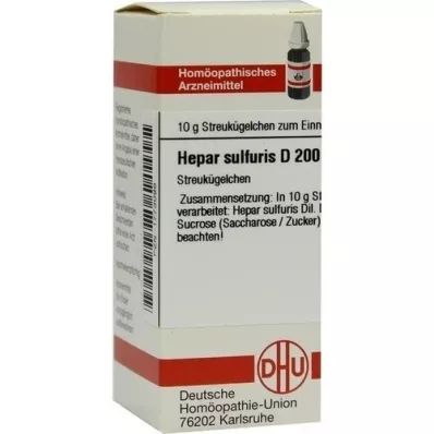 HEPAR SULFURIS D 200 kuler, 10 g HEPAR SULFURIS D 200 kuler, 10 g