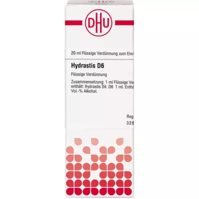 HYDRASTIS D6 Fortynning, 20 ml