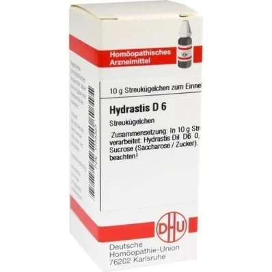 HYDRASTIS D 6 kuler, 10 g HYDRASTIS D 6 kuler, 10 g