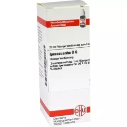 IPECACUANHA D6 Fortynning, 20 ml