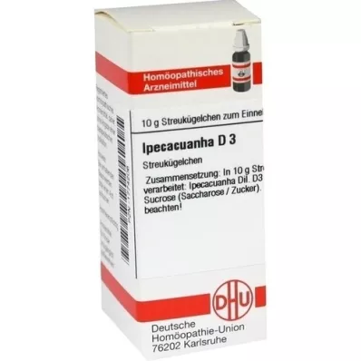 IPECACUANHA D 3 kuler, 10 g IPECACUANHA D 3 kuler, 10 g