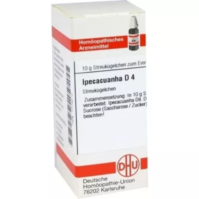 IPECACUANHA D 4 kuler, 10 g IPECACUANHA D 4 kuler, 10 g