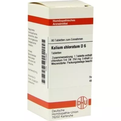 KALIUM CHLORATUM D 6 tabletter, 80 stk KALIUM CHLORATUM D 6 tabletter, 80 stk