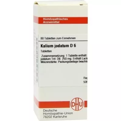 KALIUM JODATUM D 6 tabletter, 80 stk
