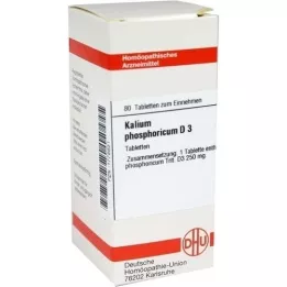 KALIUM PHOSPHORICUM D 3 tabletter, 80 stk