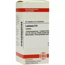 LACHESIS D 8 tabletter, 80 stk