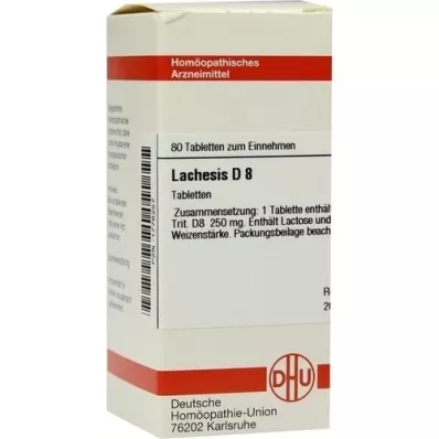 LACHESIS D 8 tabletter, 80 stk LACHESIS D 8 tabletter, 80 stk