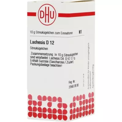 LACHESIS D 12 kuler, 10 g LACHESIS D 12 kuler, 10 g