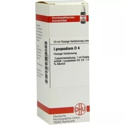 LYCOPODIUM D4 fortynning, 20 ml LYCOPODIUM D4 fortynning, 20 ml