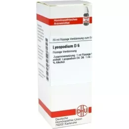 LYCOPODIUM D6 Fortynning, 20 ml
