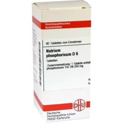 NATRIUM PHOSPHORICUM D 6 tabletter, 80 stk NATRIUM PHOSPHORICUM D 6 tabletter, 80 stk
