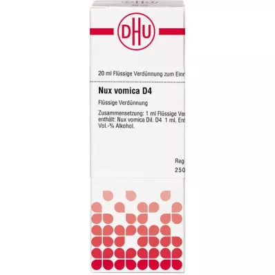 NUX VOMICA D4 fortynning, 20 ml