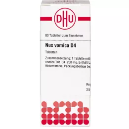 NUX VOMICA D 4 tabletter, 80 stk