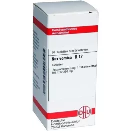 NUX VOMICA D 12 tabletter, 80 stk