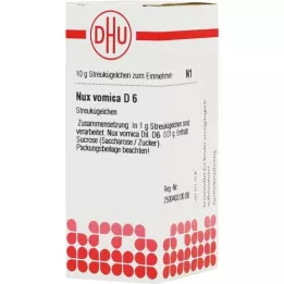 NUX VOMICA D 6 kuler, 10 g