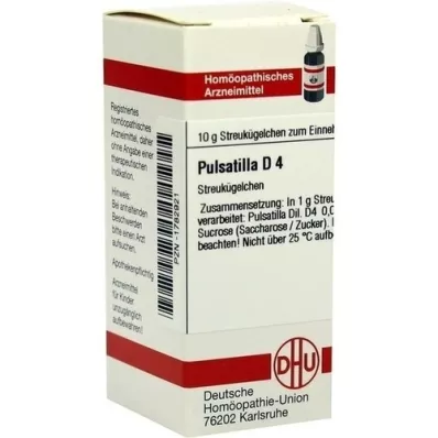 PULSATILLA D 4 kuler, 10 g PULSATILLA D 4 kuler, 10 g