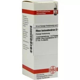 RHUS TOXICODENDRON D6 Fortynning, 20 ml