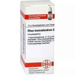 RHUS TOXICODENDRON D 4 kuler, 10 g