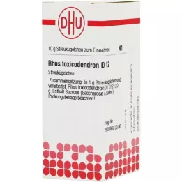 RHUS TOXICODENDRON D 12 kuler, 10 g