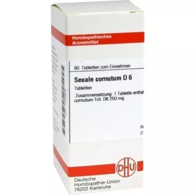 SECALE CORNUTUM D 6 tabletter, 80 stk