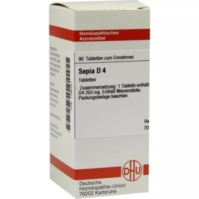 SEPIA D 4 tabletter, 80 stk SEPIA D 4 tabletter, 80 stk