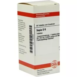 SEPIA D 6 tabletter, 80 stk