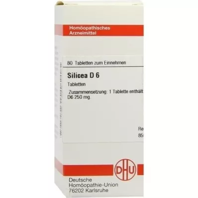 SILICEA D 6 tabletter, 80 stk SILICEA D 6 tabletter, 80 stk