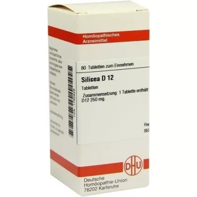 SILICEA D 12 tabletter, 80 stk