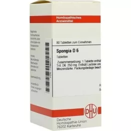 SPONGIA D 6 tabletter, 80 stk